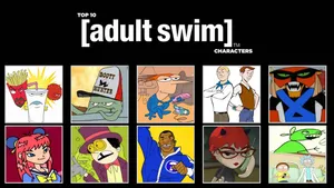 Adult Swim Photo Grid Wallpaper
