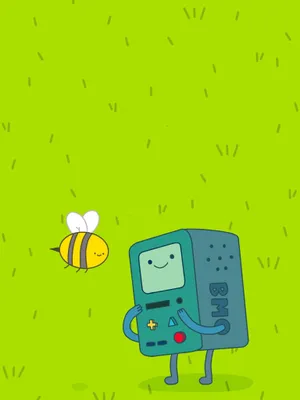 Adventure Time B M Oand Bee Cute Illustration Wallpaper