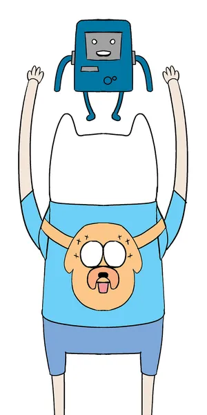 Adventure Time Finnand Jake Celebration Wallpaper