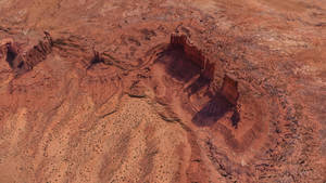 Aerial Shot Of Monument Valley Wallpaper