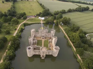 Aerial_ View_of_ Bodiam_ Castle Wallpaper
