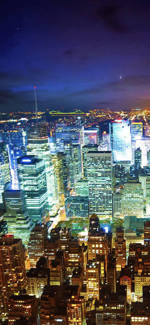 Aerial View Of Empire State Building Wallpaper