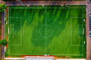 Aerial View Of Gbk Madya Football Stadium Wallpaper