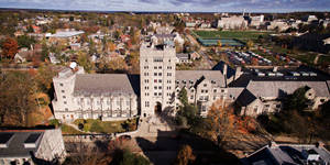 Aerial View Of Indiana University Bloomington Wallpaper