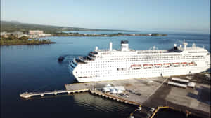 Aerial View Of The Ocean In Apia Wallpaper
