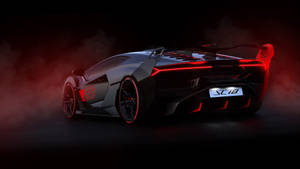 Aesthetic 4k Car Red Lamborghini Aventador Wallpaper