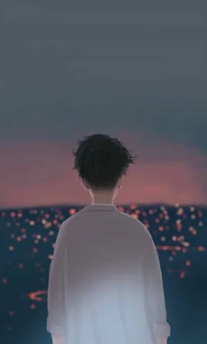 Aesthetic Anime Guy, Ready To Make An Impact Wallpaper