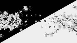 Aesthetic Anime In Black And White Wallpaper