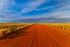 Aesthetic Australian Outback Road Wallpaper
