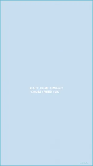 Aesthetic Baby Blue Quote Wallpaper
