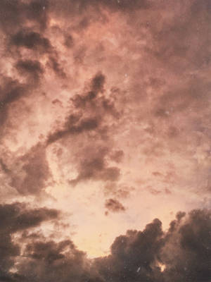 Aesthetic Beige Clouds Wallpaper