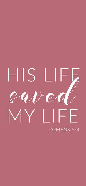 Aesthetic Bible Verse Romans 5:8 Wallpaper