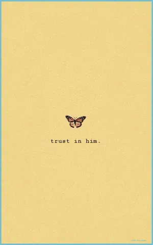 Aesthetic Bible Verse Trust In Him Wallpaper