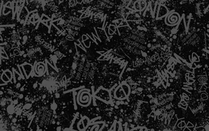 Aesthetic Black Grunge With A Raw And Edgy Feel Wallpaper