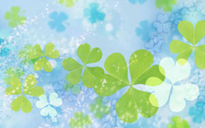 Aesthetic Blue St Patrick's Day Wallpaper