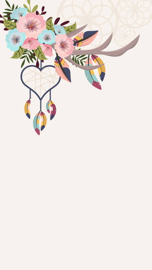 Aesthetic Boho Dreamcatcher Wallpaper