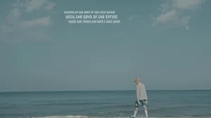 Aesthetic Bts Jimin On Beach Wallpaper