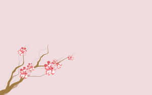 Aesthetic Cherry Blossom In Unrealistic Photo Wallpaper