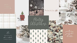 Aesthetic Christmas Collage Collection Laptop Wallpaper