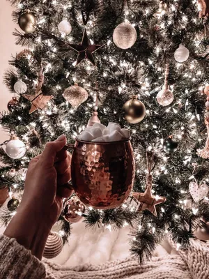 Aesthetic Christmas Hot Chocolate Wallpaper