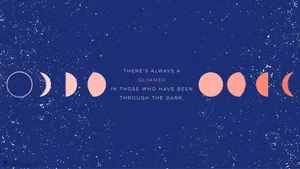 Aesthetic Computer 4k Moon Phases Wallpaper