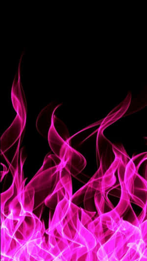 Aesthetic Dark Pink Flames Wallpaper