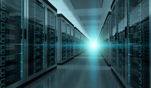 Aesthetic Data Center View Wallpaper