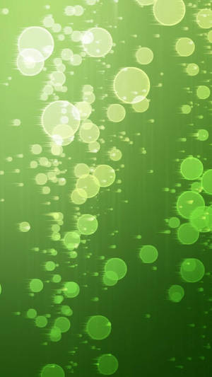 Aesthetic Energy Of Light Green Bubbles Wallpaper