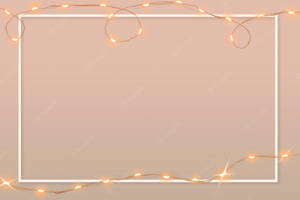 Aesthetic Fairy Lights Border Wallpaper