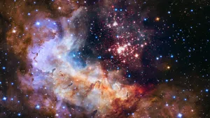 Aesthetic Galaxy Filled With Stars Wallpaper