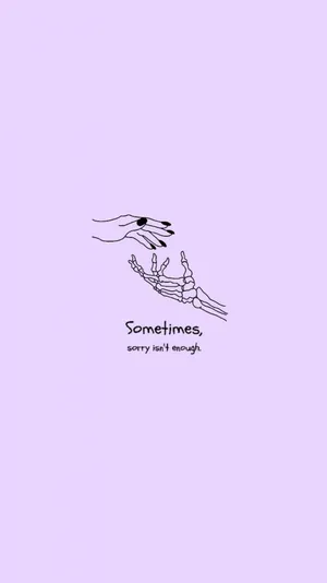 Aesthetic Hand Drawing Pastel Purple Tumblr Wallpaper
