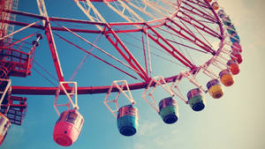 Aesthetic Ipad Ferris Wheel Wallpaper