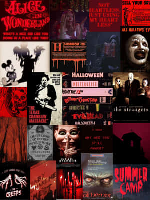 Aesthetic Iphone Horror Scary Characters Wallpaper