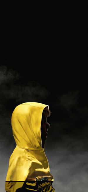 Aesthetic Iphone Horror Yellow Raincoat Wallpaper