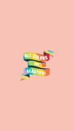 Aesthetic Lgbt Rainbow Pastel Pink Wallpaper