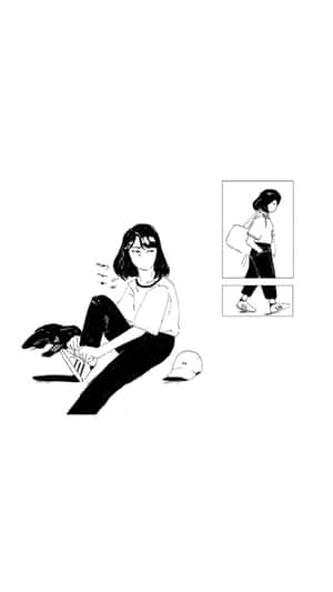 Aesthetic Lo Fi Art Visual Wallpaper