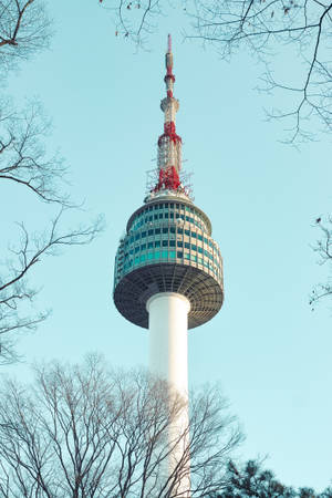 Aesthetic N Seoul Tower Wallpaper