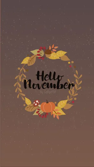Aesthetic November Iphone Wallpaper Wallpaper