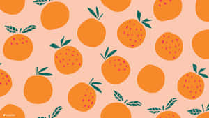 Aesthetic Orange Boho Mac Wallpaper