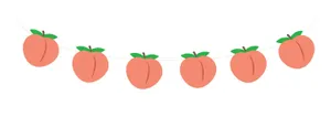 Aesthetic Peach Line Laptop Wallpaper