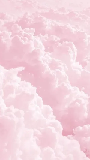 Aesthetic Pink Fluffy Clouds Wallpaper