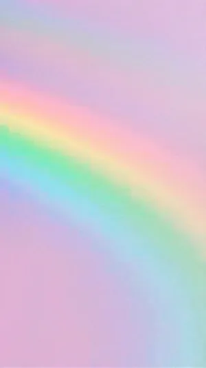 Aesthetic Pink Sky Rainbow Background Wallpaper