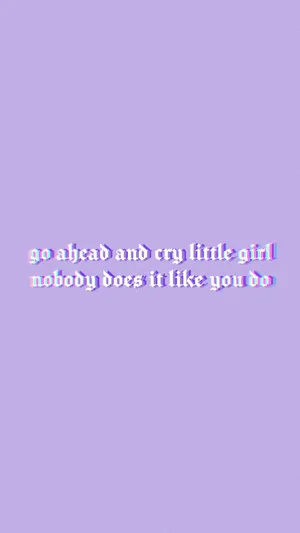 Aesthetic Purple Baddie Quote Wallpaper