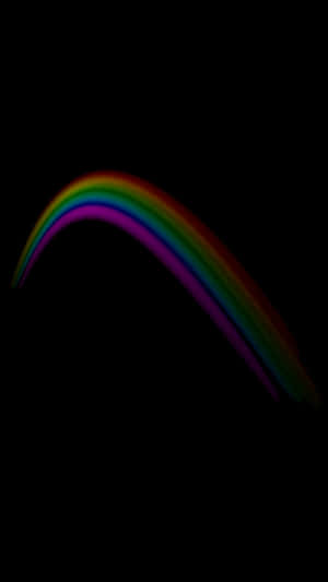 Aesthetic Rainbow Mobile Faintly Glowing Wallpaper