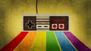 Aesthetic Retro Nintendo Coltroller Wallpaper