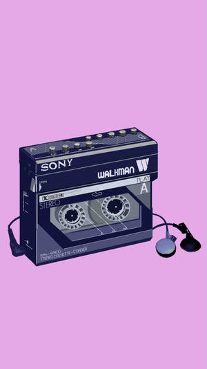 Aesthetic Retro Walkman Wallpaper