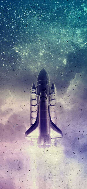 Aesthetic Rocket Launching Wallpaper