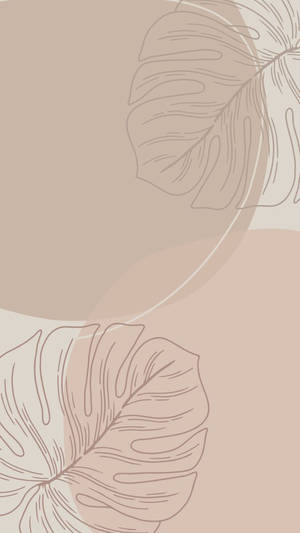 Aesthetic Soothing Beige Phone Wallpaper Wallpaper