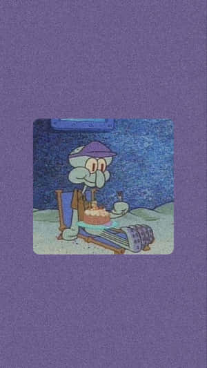 Aesthetic Squidward 564 X 1002 Wallpaper