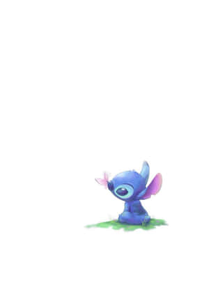 Aesthetic Stitch Disney - A Unique Cartoon Scene Brought To Life Wallpaper